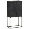 vidaXL Sideboard Black 60x30x120 cm Solid Acacia and Mango Wood