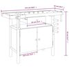 vidaXL Workbench with Drawer and Vices 124x52x83 cm Solid Wood Acacia