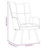 vidaXL Relaxing Chair Light Grey Velvet