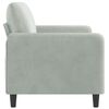 vidaXL 2-Seater Sofa Light Grey 140 cm Velvet