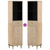 vidaXL Bathroom Cabinet 38x33x160 cm Solid Wood Mango