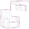 vidaXL Stand up Massage Recliner Chair Black Fabric