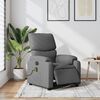 vidaXL Electric Massage Recliner Chair Dark Grey Fabric