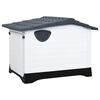 vidaXL Dog House Grey 90.5x68x66 cm Polypropylene