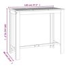 vidaXL Garden Bar Table 120x60x105 cm Solid Wood Acacia