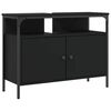 vidaXL Bathroom Sink Cabinet Black 80x30x60 cm Engineered Wood