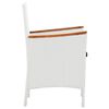 vidaXL 9 Piece Outdoor Dining Set Poly Rattan White