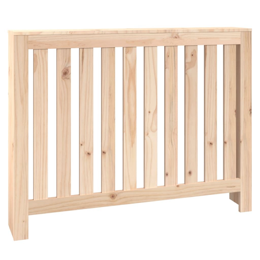 vidaXL Radiator Cover 108.5x19x84 cm Solid Wood Pine