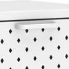vidaXL Console Table White 72x35x75 cm Steel