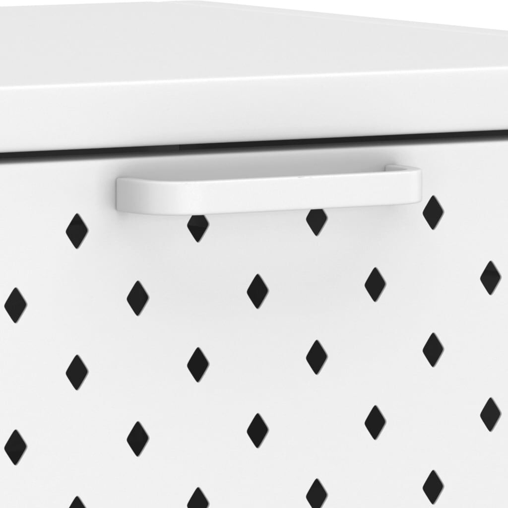 vidaXL Console Table White 72x35x75 cm Steel