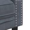 vidaXL Chesterfield Sofa with Bolsters 3-Seater Dark Grey Velvet