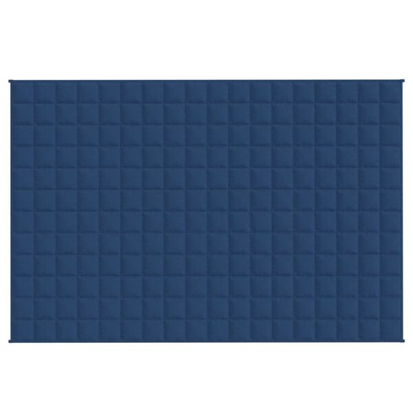 vidaXL Weighted Blanket Blue 135x200 cm Single 6 kg Fabric