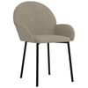 vidaXL Dining Chairs 2 pcs Light Grey Velvet