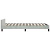 vidaXL Bed Frame without Mattress Light Grey 100x203 cm Velvet