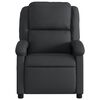 vidaXL Recliner Chair Black Real Leather