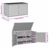 vidaXL Garden Storage Cabinet Beige 110x55x60.5 cm Poly Rattan