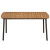 vidaXL 5 Piece Garden Dining Set Poly Rattan Brown