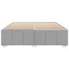 vidaXL Bed Frame without Mattress Light Grey California King Fabric