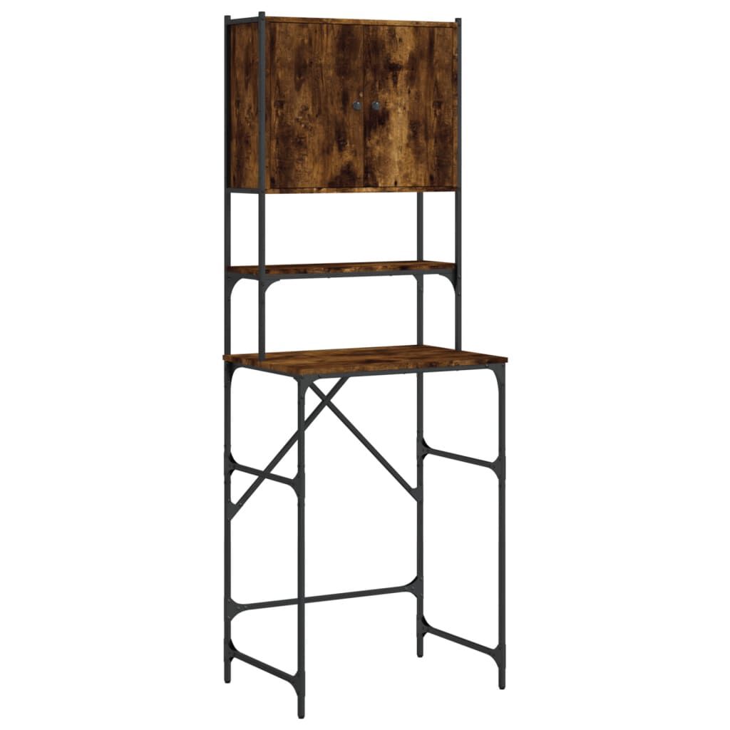 vidaXL Washing Machine Cabinet Smoked Oak 68x48.5x194 cm