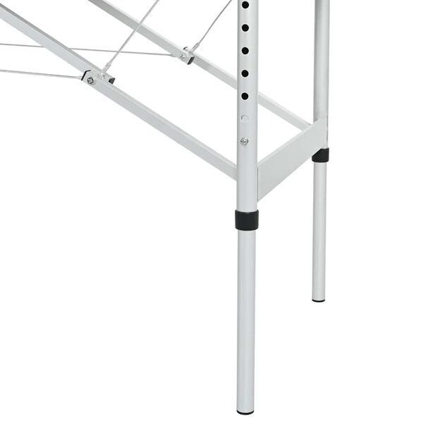 Blue Foldable Massage Table 4 Zones with Aluminium Frame
