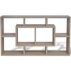 vidaXL Floating Wall Display Shelf 8 Compartments Oak Colour