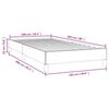 vidaXL Bed Frame without Mattress White 100x203 cm Twin XL Faux Leather