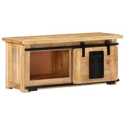 vidaXL TV Cabinet 90x35x40 cm Solid Mango Wood