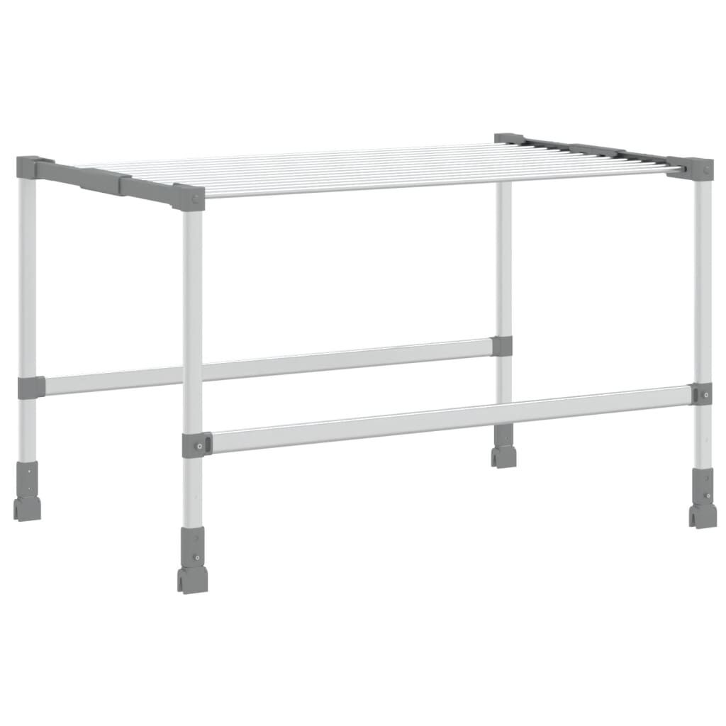vidaXL Laundry Dryer 83x(50-55)x(40-85) cm Aluminium