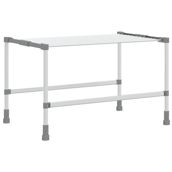 vidaXL Laundry Dryer 83x(50-55)x(40-85) cm Aluminium