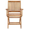 vidaXL 7 Piece Garden Dining Set Solid Teak Wood