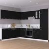 vidaXL Oven Cabinet Lyon Black 60x46x81.5 cm Engineered Wood