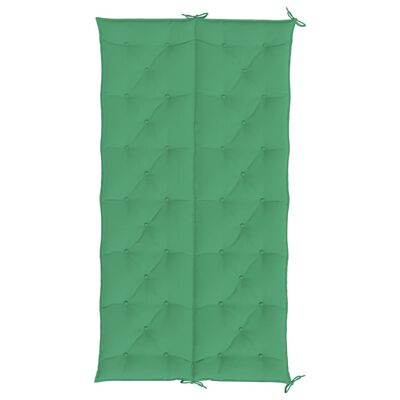 vidaXL Garden Bench Cushion Green 200x(50+50)x7cm Oxford Fabric