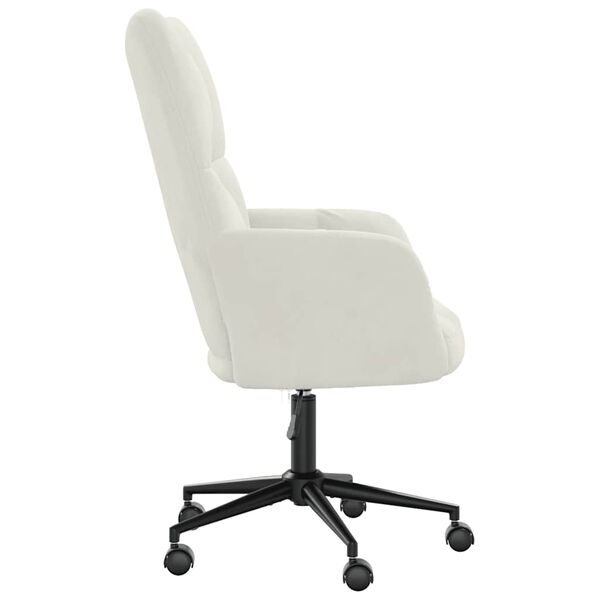 vidaXL Relaxing Chair Cream White Velvet