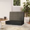 vidaXL Folding Floor Chair Dark Grey Fabric