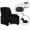 vidaXL Electric Massage Recliner Chair Black Fabric