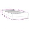 vidaXL Bed Frame without Mattress Black 100x190 cm Twin Faux Leather