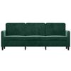 vidaXL 3-Seater Sofa Dark Green 180 cm Velvet