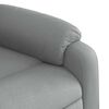 vidaXL Stand up Massage Recliner Chair Light Grey Fabric