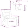 vidaXL Electric Massage Recliner Chair Grey Faux Leather