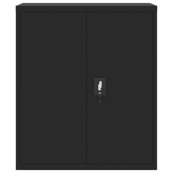 vidaXL File Cabinet Black 90x40x105 cm Steel