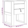 vidaXL Bedside Cabinet 40x30x50 cm Solid Teak Wood