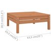 vidaXL 4 Piece Garden Lounge Set Solid Pinewood Honey Brown