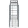vidaXL Arched Gabion Baskets 11 pcs 300x50x100/120 cm Galvanised Iron