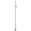 vidaXL Garden Gate 100x145 cm Stainless Steel