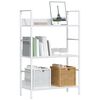 vidaXL 3-Layer Book Shelf White 60x27.6x90.5 cm Engineered Wood