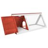 vidaXL Animal Rabbit Cage Red Wood