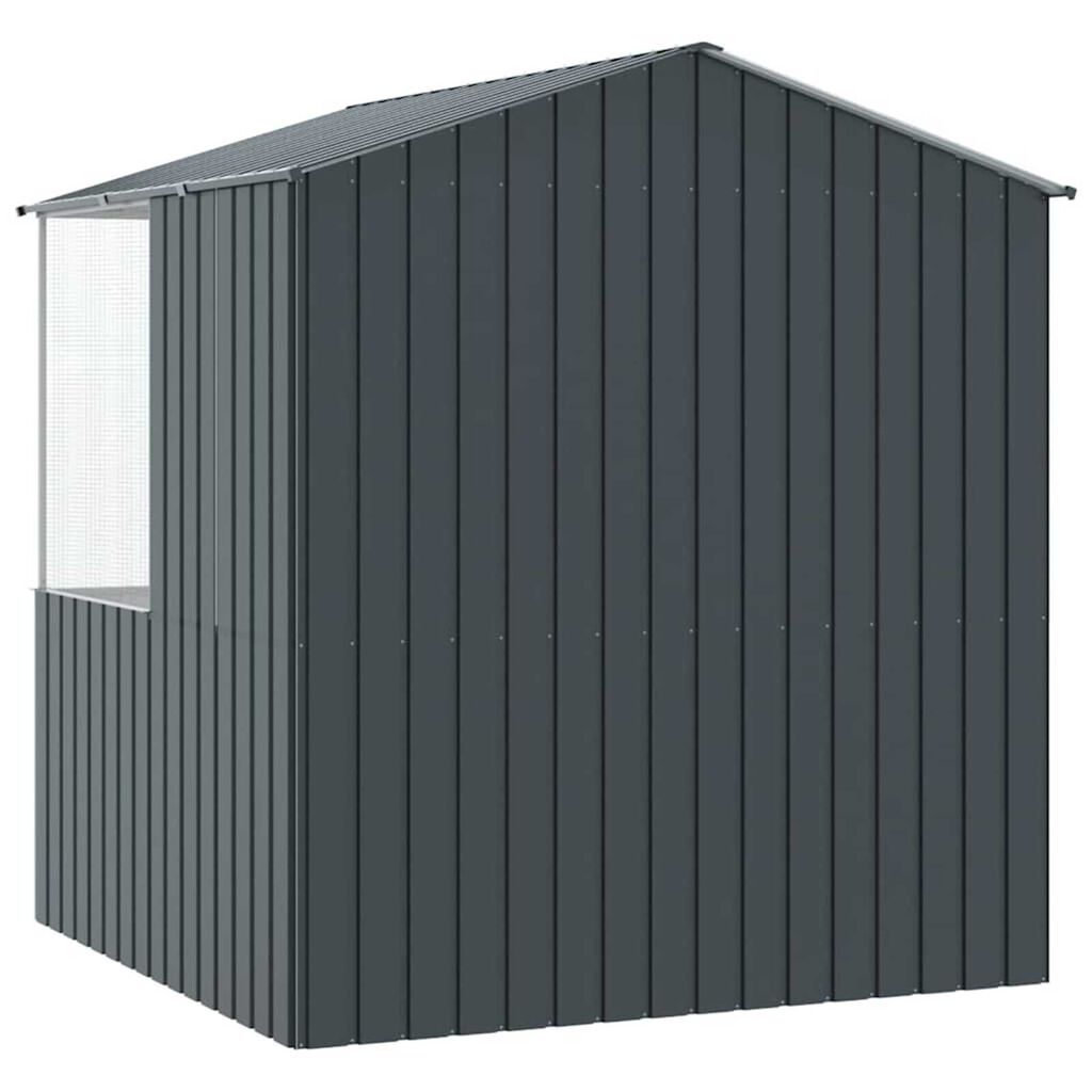 vidaXL Bird Cage Anthracite 215 x 209 x 230 cm Galvanised steel