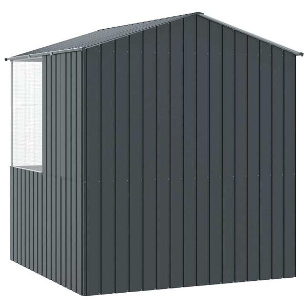 vidaXL Bird Cage Anthracite 215 x 209 x 230 cm Galvanised steel