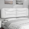 vidaXL Headboard Cushion "Hvar" White 193 cm Faux Leather