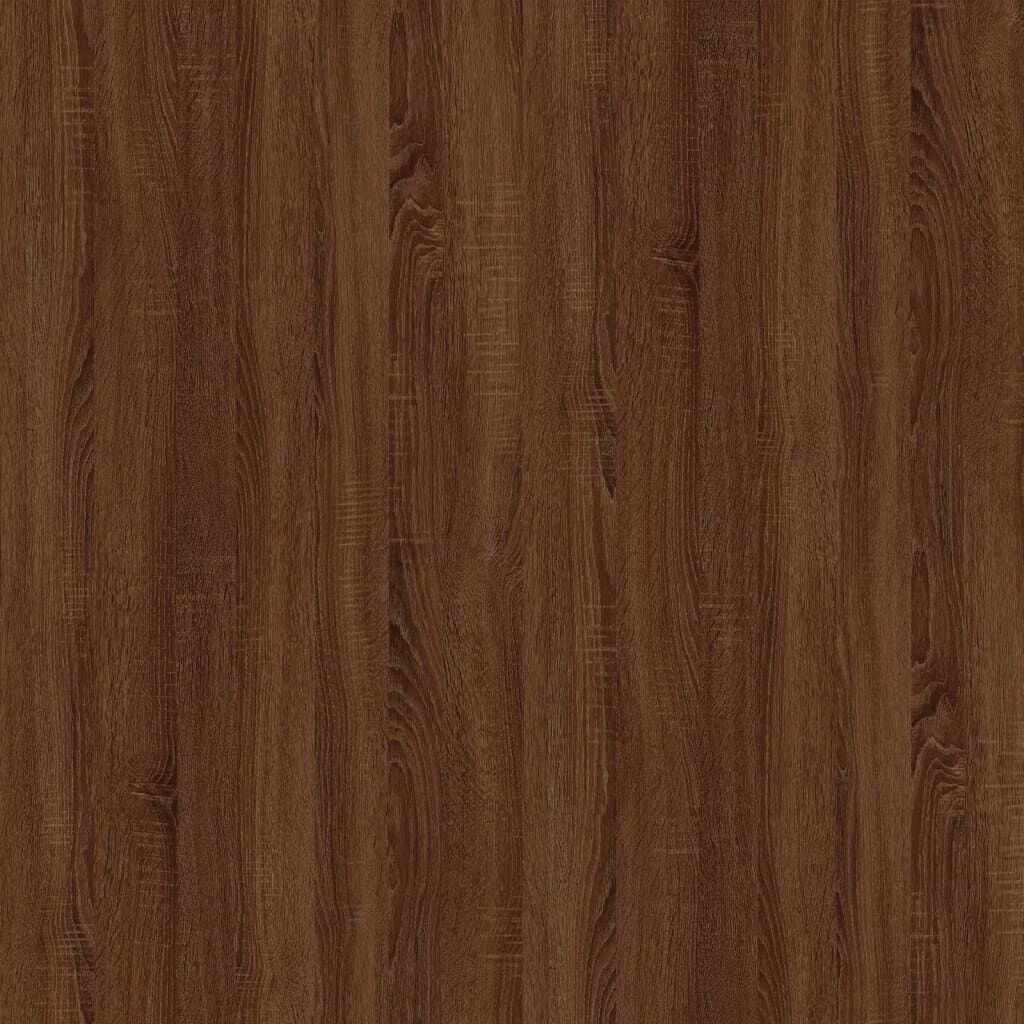 vidaXL Coffee Table Brown Oak 100x50x45 cm Engineered Wood and Iron